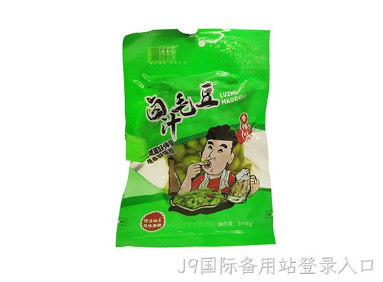 浙J9国际备用站登录入口卤汁毛豆香辣味348g