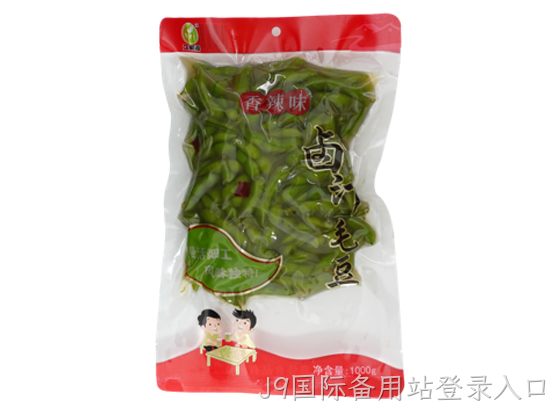 J9国际备用站登录入口卤汁毛豆香辣味1000g